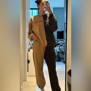 Mayfair Say Less Mean More Sweatshirt (One Size Plus) & Sweatpants (M/L) Set